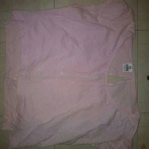 Victoria Secret, light pink open back crop top